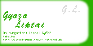 gyozo liptai business card