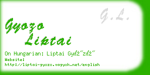 gyozo liptai business card